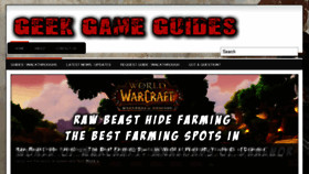 What Geekgameguides.com website looked like in 2018 (5 years ago)