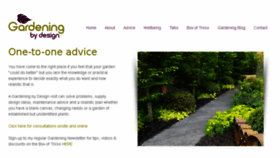 What Gardeningbydesign.co.uk website looked like in 2018 (5 years ago)