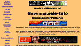 What Gewinnspiele-fuer-postkarten.de website looked like in 2018 (5 years ago)