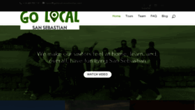 What Golocalsansebastian.com website looked like in 2018 (5 years ago)