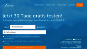 What Gsales.de website looked like in 2018 (5 years ago)