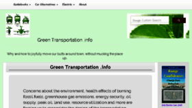 What Greentransportation.info website looked like in 2018 (5 years ago)