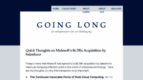 What Goinglongblog.com website looked like in 2018 (6 years ago)