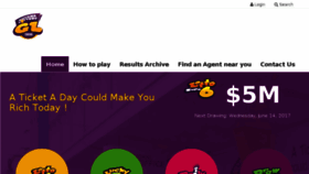 What Guyana-lottery.com website looked like in 2018 (5 years ago)