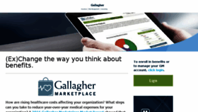 What Gallaghermarketplace.com website looked like in 2018 (5 years ago)
