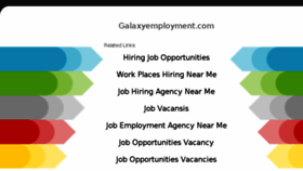 What Galaxyemployment.com website looked like in 2018 (5 years ago)