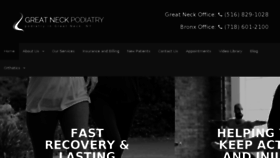 What Greatneckpodiatry.com website looked like in 2018 (5 years ago)