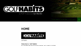 What Golfhabits.com website looked like in 2018 (5 years ago)