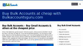 What Getbulkaccounts.com website looked like in 2018 (5 years ago)
