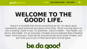 What Goodgreens.com website looked like in 2018 (5 years ago)