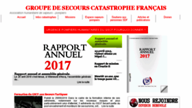 What Gscf.fr website looked like in 2018 (5 years ago)