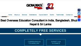 What Globalreach.in website looked like in 2018 (5 years ago)