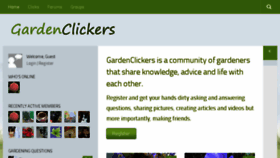 What Gardenclickers.co.uk website looked like in 2018 (5 years ago)