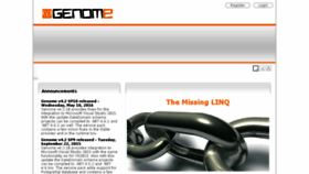 What Genom-e.com website looked like in 2018 (5 years ago)