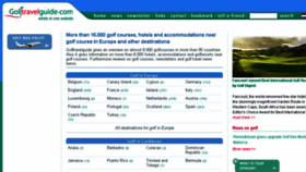 What Golftravelguide.com website looked like in 2018 (5 years ago)
