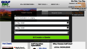 What Golfzoo.com website looked like in 2018 (5 years ago)