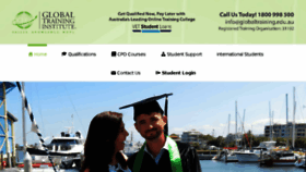 What Globaltraining.edu.au website looked like in 2018 (5 years ago)