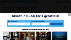 What Gulf-news.com website looked like in 2018 (5 years ago)