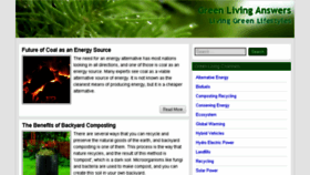 What Greenlivinganswers.com website looked like in 2018 (5 years ago)