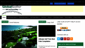 What Globalgolfermag.com website looked like in 2018 (5 years ago)