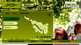 What Gewoba.de website looked like in 2018 (7 years ago)