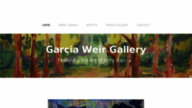 What Garciaweirgallery.com website looked like in 2018 (5 years ago)