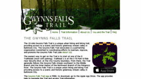 What Gwynnsfallstrail.org website looked like in 2018 (5 years ago)