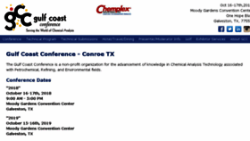 What Gulfcoastconference.com website looked like in 2018 (5 years ago)