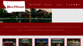 What Greatnorthernresort.com website looked like in 2018 (5 years ago)