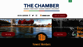 What Gadsdenchamber.com website looked like in 2018 (5 years ago)