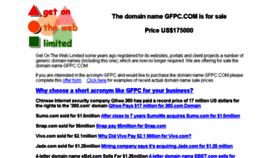 What Gfpc.com website looked like in 2018 (5 years ago)