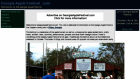 What Georgiaapplefestival.com website looked like in 2018 (5 years ago)