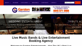 What Garston-entertainment.co.uk website looked like in 2018 (5 years ago)