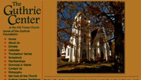 What Guthriecenter.org website looked like in 2018 (8 years ago)