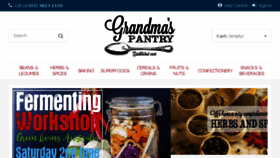 What Grandmaspantryonline.com.au website looked like in 2018 (5 years ago)