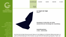 What Galerie-corona-unger.de website looked like in 2018 (5 years ago)