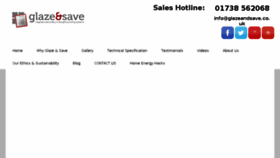 What Glazeandsave.co.uk website looked like in 2018 (5 years ago)