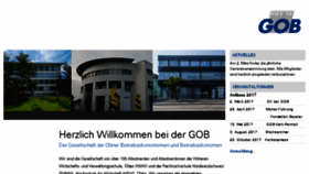 What Gob.ch website looked like in 2018 (6 years ago)