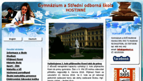 What Gymhost.cz website looked like in 2018 (5 years ago)