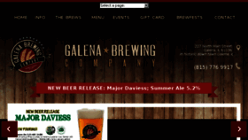 What Galenabrewery.com website looked like in 2018 (5 years ago)