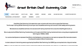 What Gbdeafswimming.org website looked like in 2018 (5 years ago)
