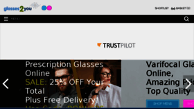 What Glasses2you.co.uk website looked like in 2018 (5 years ago)