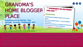 What Grandmahomebloggers.com website looked like in 2018 (5 years ago)