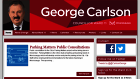 What Georgecarlson.ca website looked like in 2018 (5 years ago)