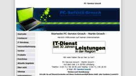 What Grosch-pc.de website looked like in 2018 (5 years ago)