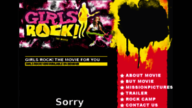 What Girlsrockmovie.com website looked like in 2018 (6 years ago)