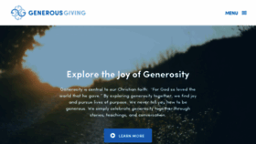 What Generousgiving.com website looked like in 2018 (6 years ago)
