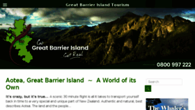 What Greatbarrierislandtourism.co.nz website looked like in 2018 (5 years ago)