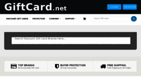 What Giftcard.net website looked like in 2018 (6 years ago)
