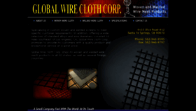 What Globalwirecloth.net website looked like in 2018 (5 years ago)